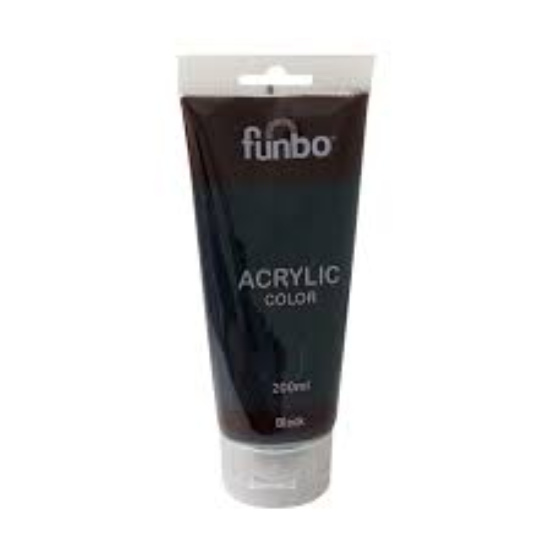 Funbo Acrylic TUBE 200ml 51 BLACK FO-AC-200-051